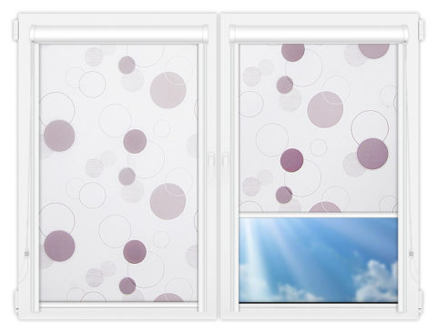 Рулонные кассетные шторы УНИ - Гала