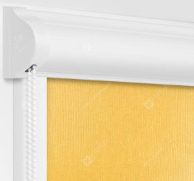 Рулонные кассетные шторы УНИ - Металлик желтый
