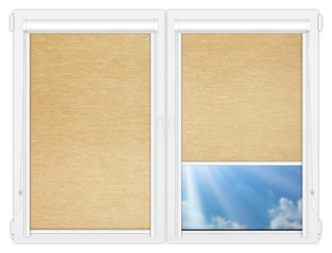 Рулонные кассетные шторы УНИ - Шикатан-4