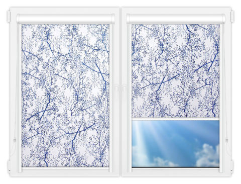 Рулонные кассетные шторы УНИ - Спринг-твиг-501