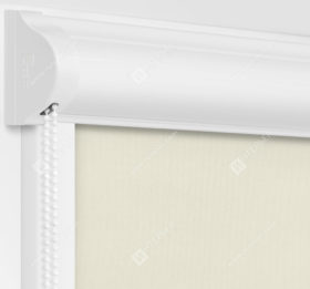 Рулонные кассетные шторы УНИ - Респект блэкаут кремовый