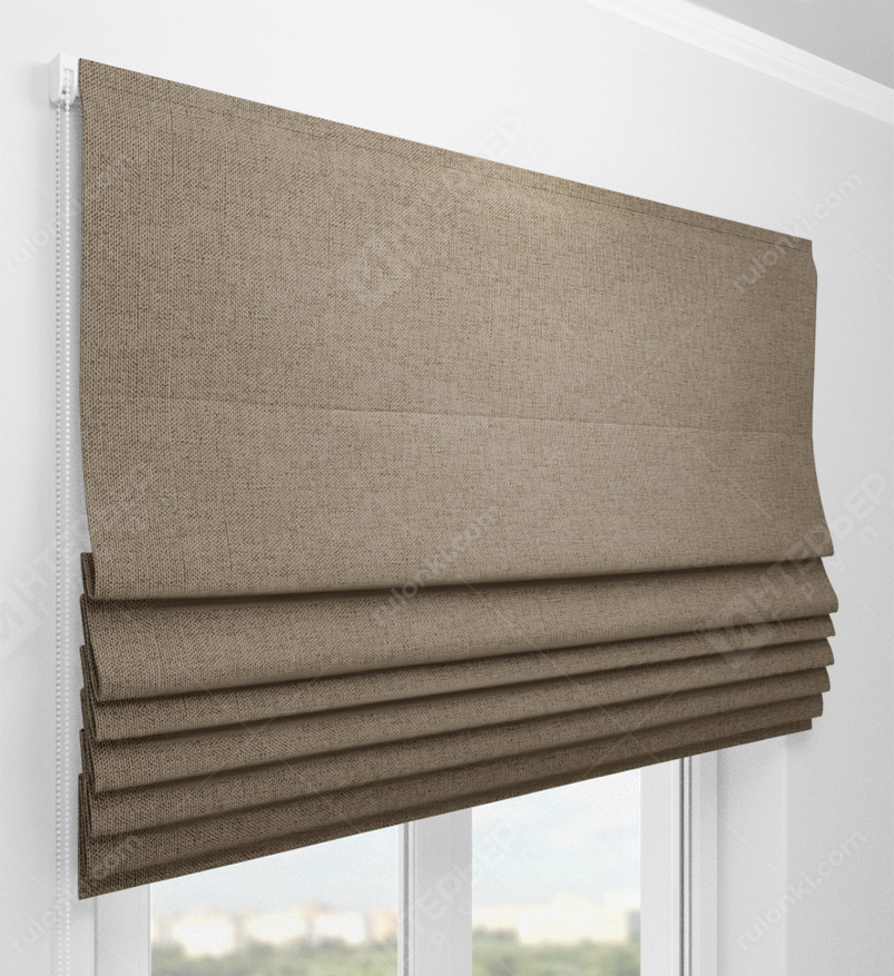 Римские шторы Шале коричневый